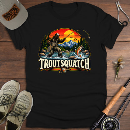 Vintage TroutSquatch Fly-Fishing T-Shirt