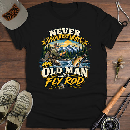 Never Underestimate an Old Man T-Shirt