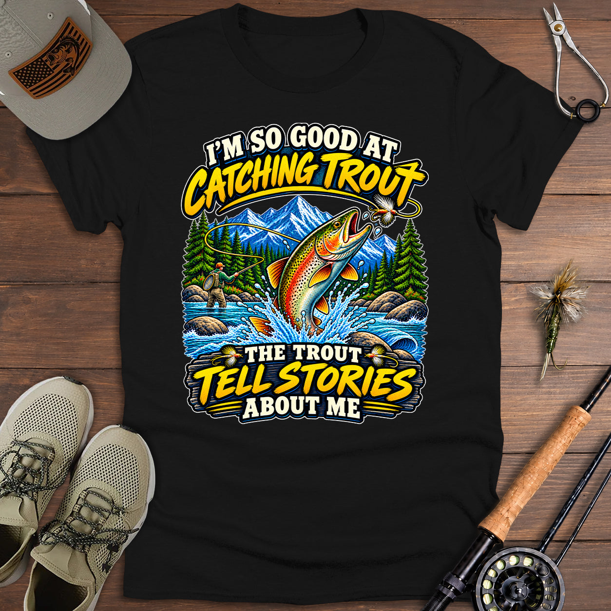 Catching Trout Adventure T-Shirt