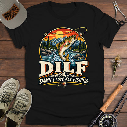 Vintage Trout Fishing DILF T-Shirt
