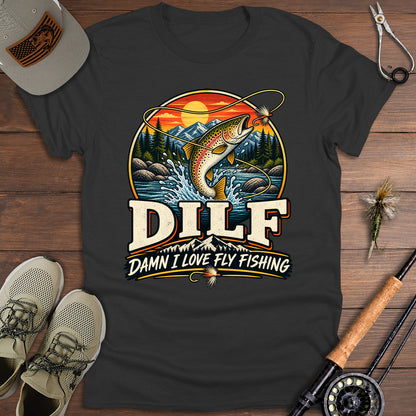 Vintage Trout Fishing DILF T-Shirt