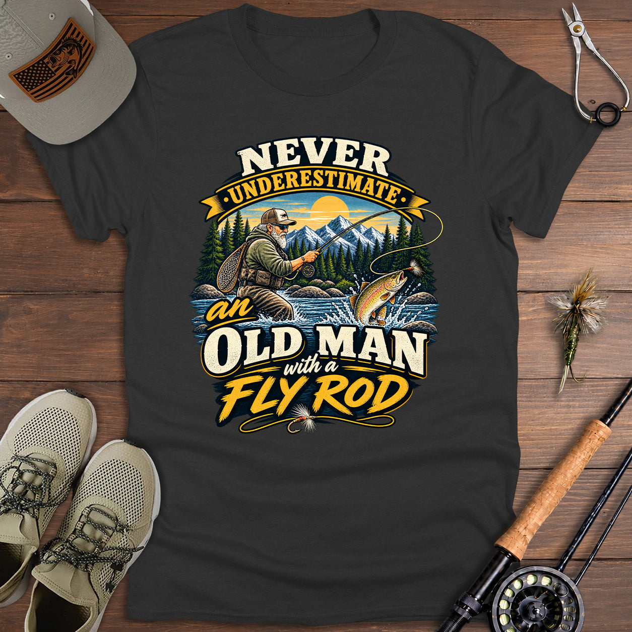 Never Underestimate an Old Man T-Shirt