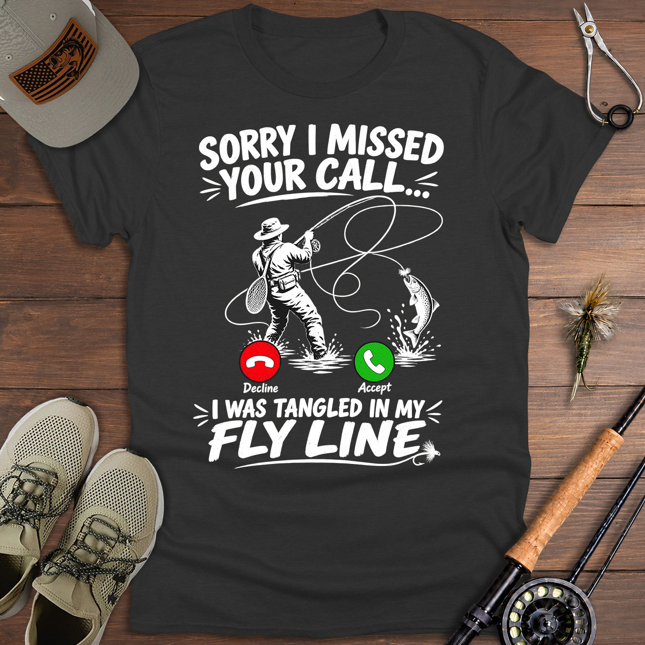Tangled in the Fly Line T-Shirt