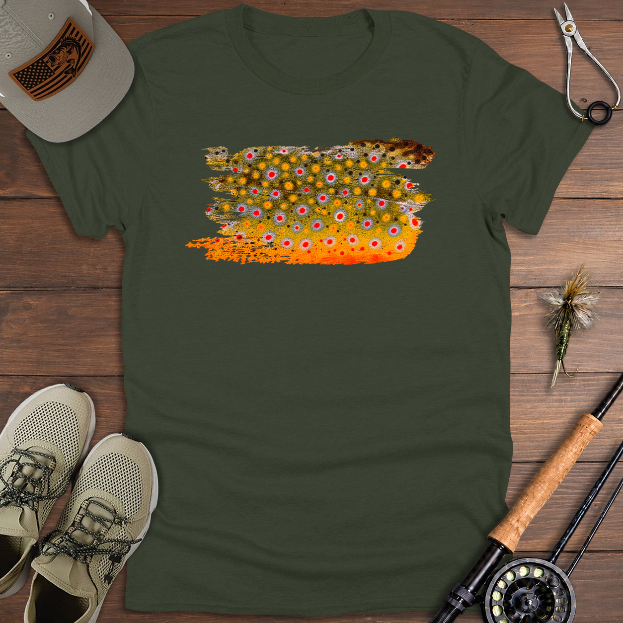 Wild Brown Brushstroke T-Shirt