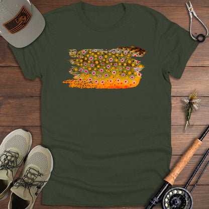 Wild Brown Brushstroke T-Shirt