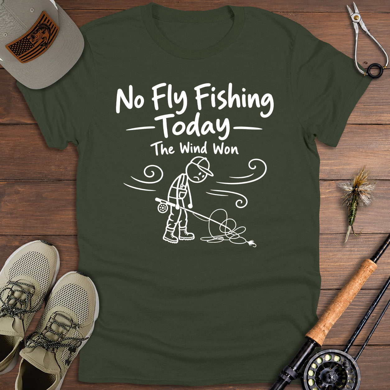 No Fly Fishing Today T-Shirt