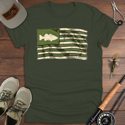 Distressed Fish Flag T-Shirt