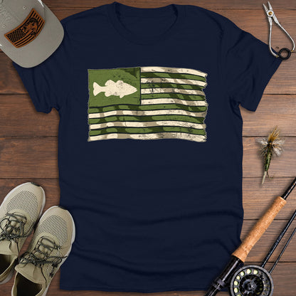 Distressed Fish Flag T-Shirt
