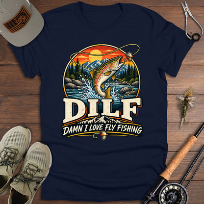 Vintage Trout Fishing DILF T-Shirt