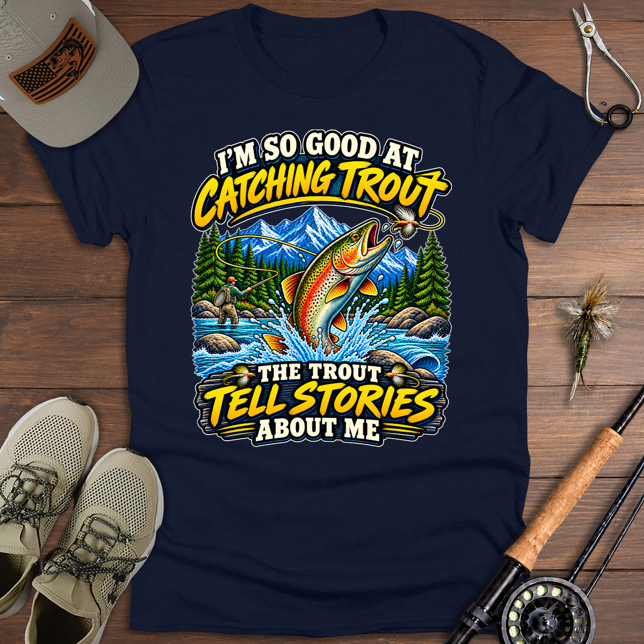 Catching Trout Adventure T-Shirt